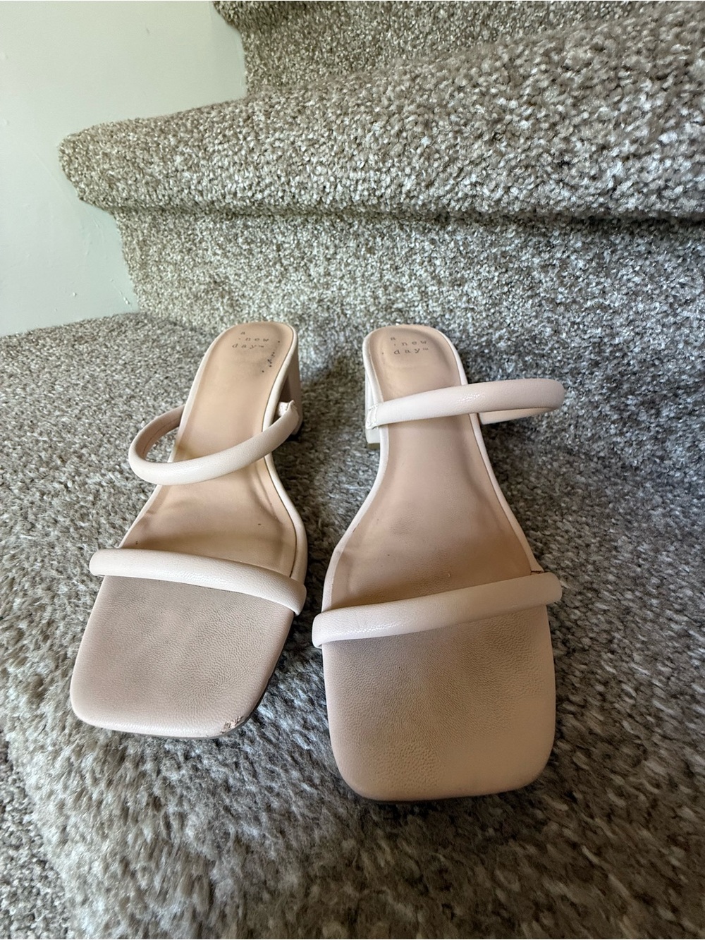 A new day Neutral Strappy Block Heel Sandals (6) - Picture 2 of 4